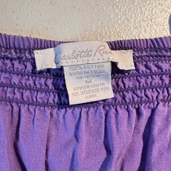 Vintage Charlotte Russe Dress Y2K Babydoll Purple Embroidered Boho Hippie Artsy - Picture 6 of 6